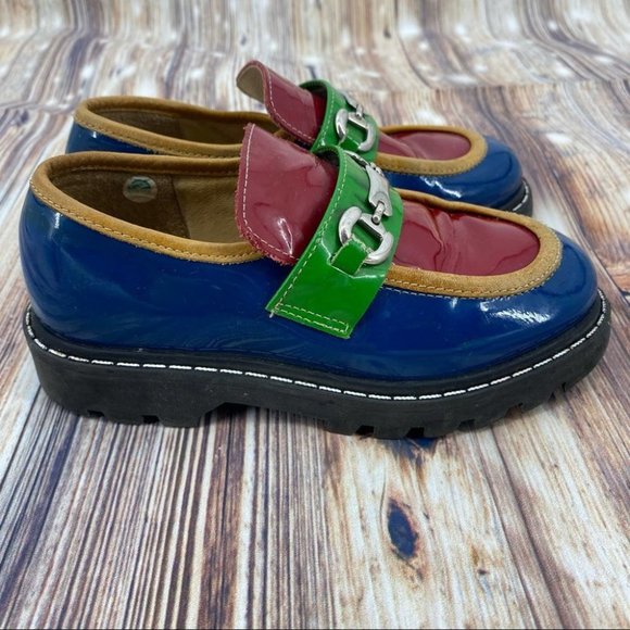 Mod8 -Children’s Color Block Patent Leather Loafer - Picture 5 of 12
